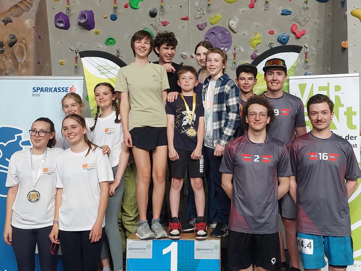 Schulsport-Boulderwettkampf im Kletterzentrum Imst